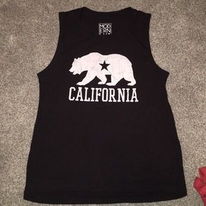 California Black tank top